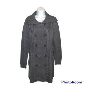 ♻️ Dark Gray Sweater Jacket